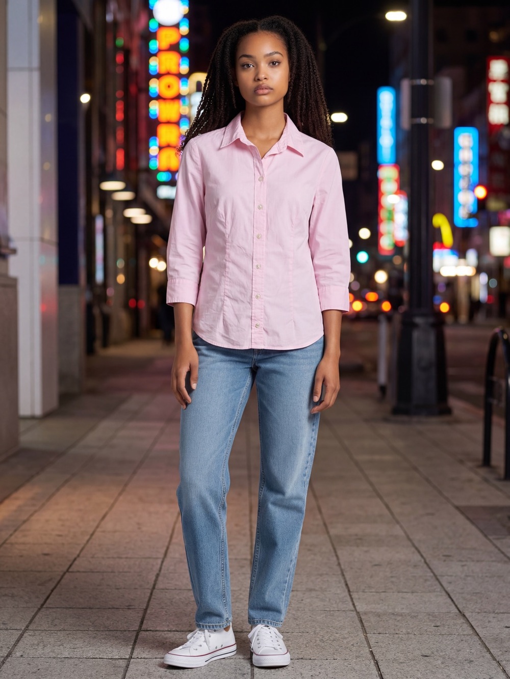*30off3* Gap button‎ down light pink shirt